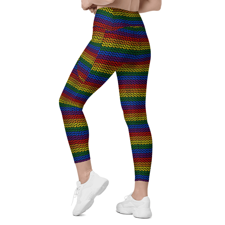 Rainbow Fnit Leggings with Pockets product image (7)