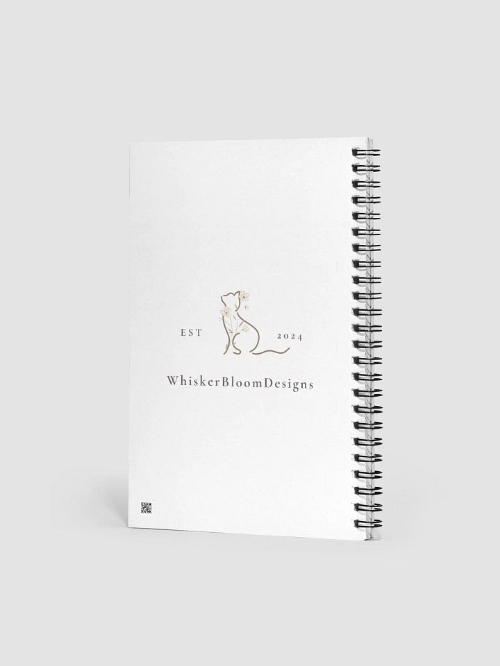 Peony Cat Spiral Notebook product image (2)