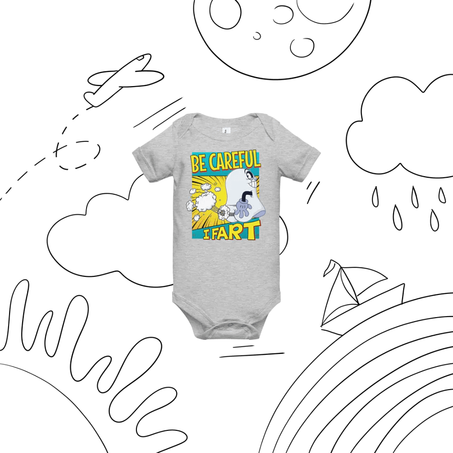 Be Careful, I Fart baby onesie product image (45)