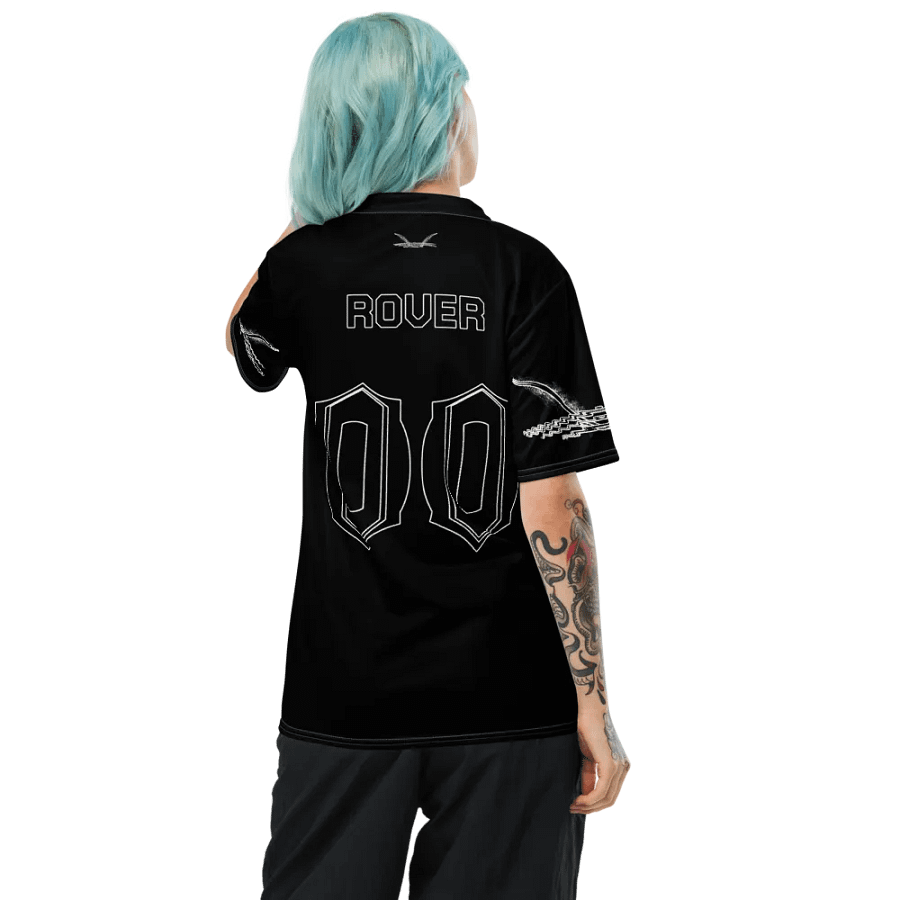 Capital Rover - Black - Recycled Unisex Sports Jersey - White HApex Gear Black Logo product image (4)