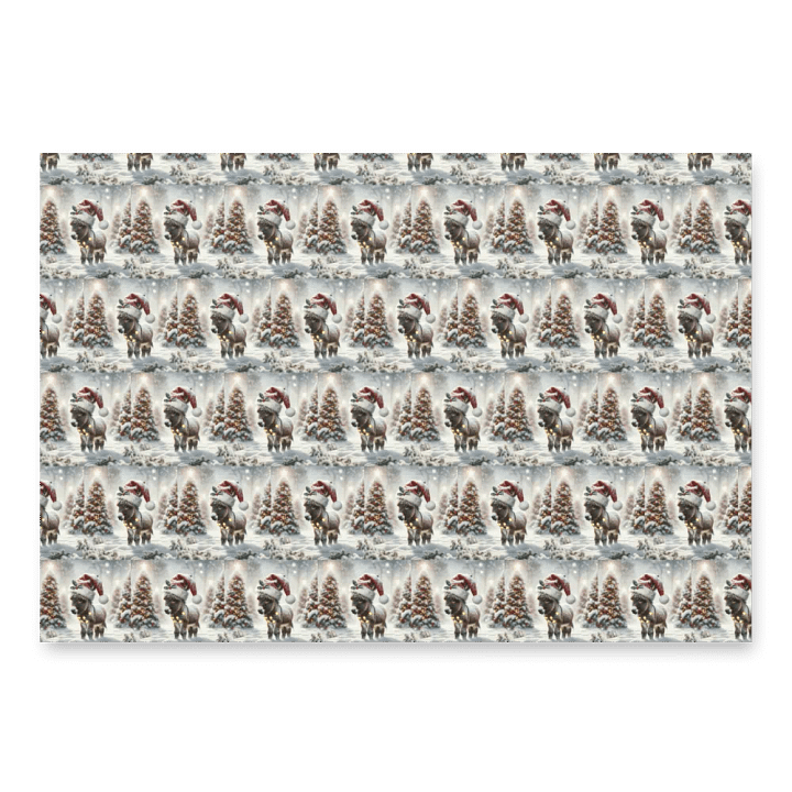 Festive Donkey Wonderland Wrapping Paper Set product image (1)