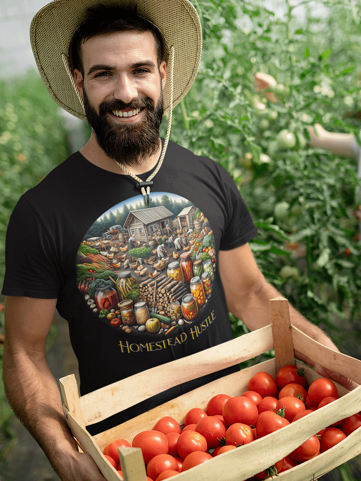 Homestead Hustle T-Shirt | Homestead Life Hustle | Work the Land | Live Off the Land | Farm, Hustle, Thrive | Homesteader's Grit | Building a Legacy | Sweat, Soil, Success | Living the Homestead Dream product image (1)