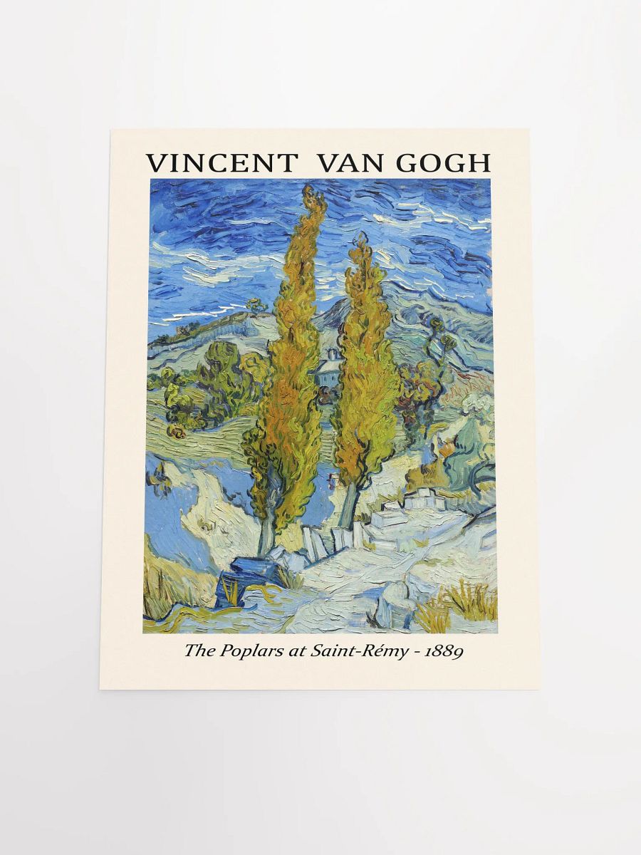 Classic art art poster 'The Poplars at Saint-Rémy' by Vincent van Gogh product image (16)