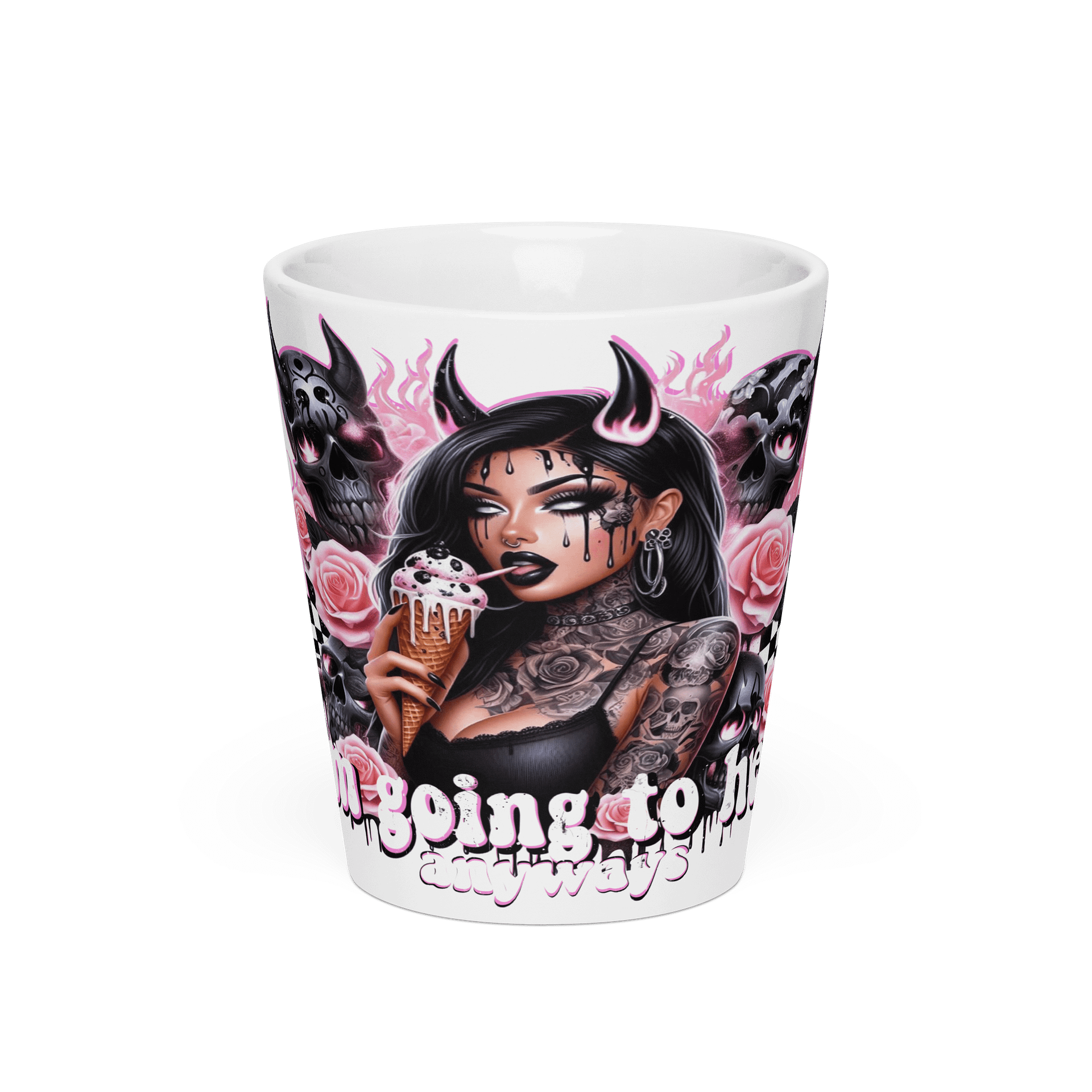 Horns & Roses Latte Mug product image (3)