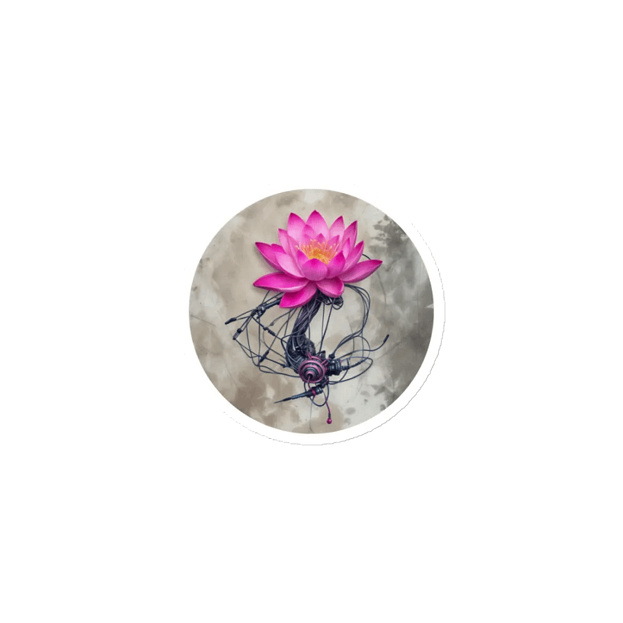 Digital Lotus Bloom Magnets product image (1)
