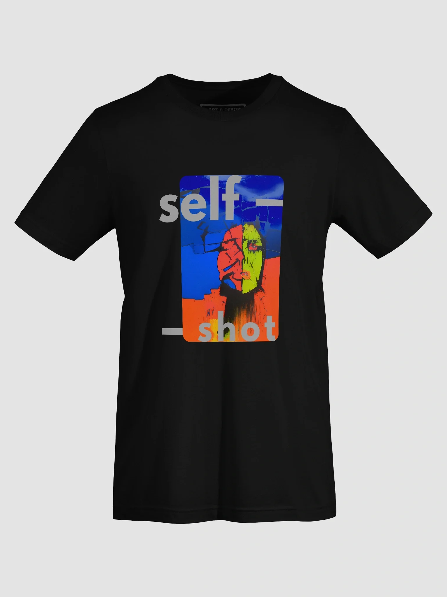 Vibrant Self-Shot Abstract T-Shirt - Abstract Face product image (7)