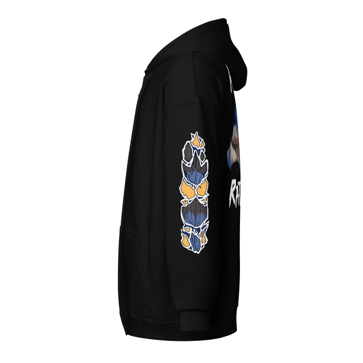 Azure Rathalos Silhouette Zip-Up Hoodie product image (2)
