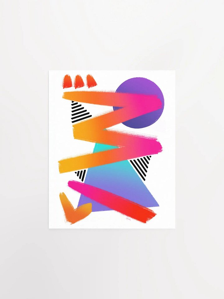 Sunset shapes art print product image (1)