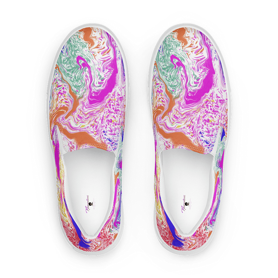 Chromatic Swirl Women's Slip-Ons product image (1)