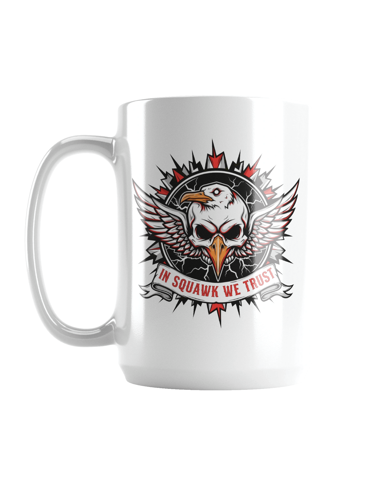 In Squawk We Trust Metal Mug product image (1)