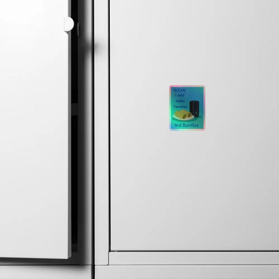 Alexa, Tamales Not Burritos Holographic Sticker Sheet product image (4)