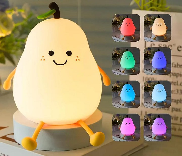 GITGRNTH Rechargeable Silicone Pear Night Lamp product image (1)