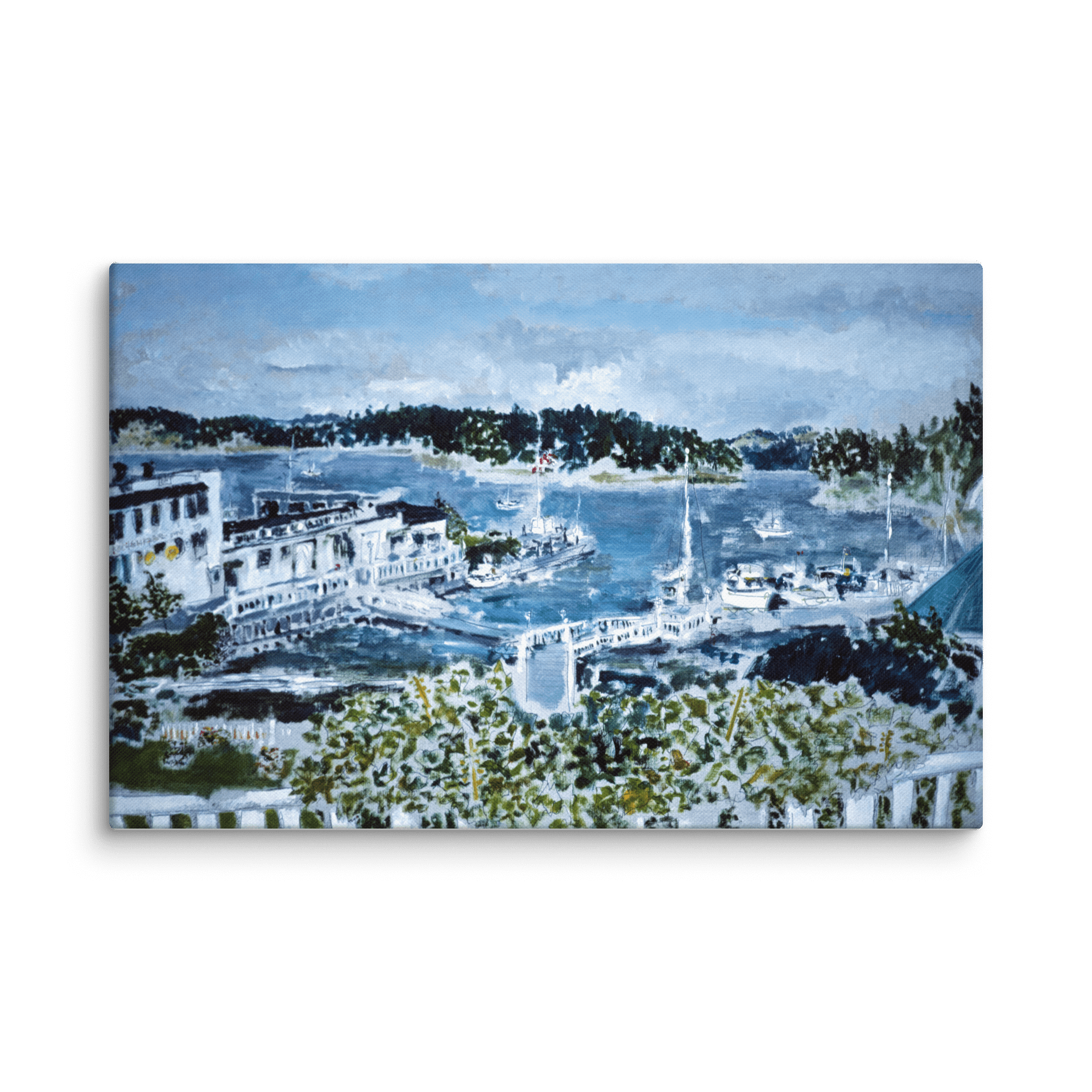 Roche Harbor, WA (1987) on canvas (26" x 40") product image (3)