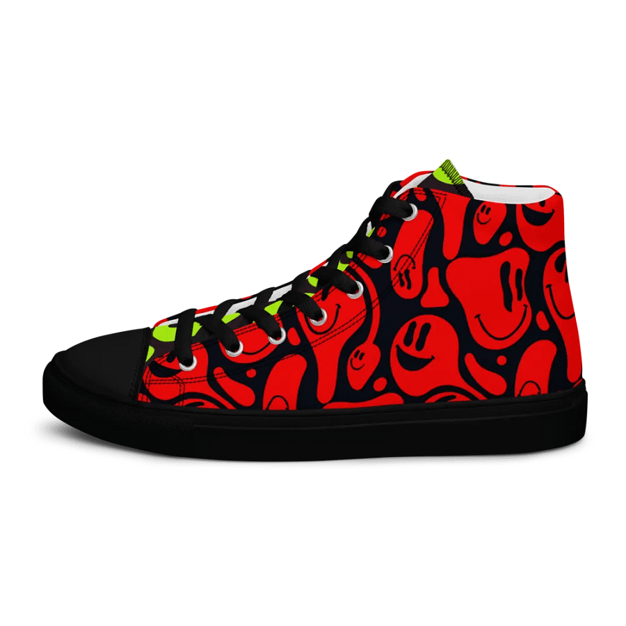 Women's High Top Canvas Shoes : 'Smile 2' product image (9)