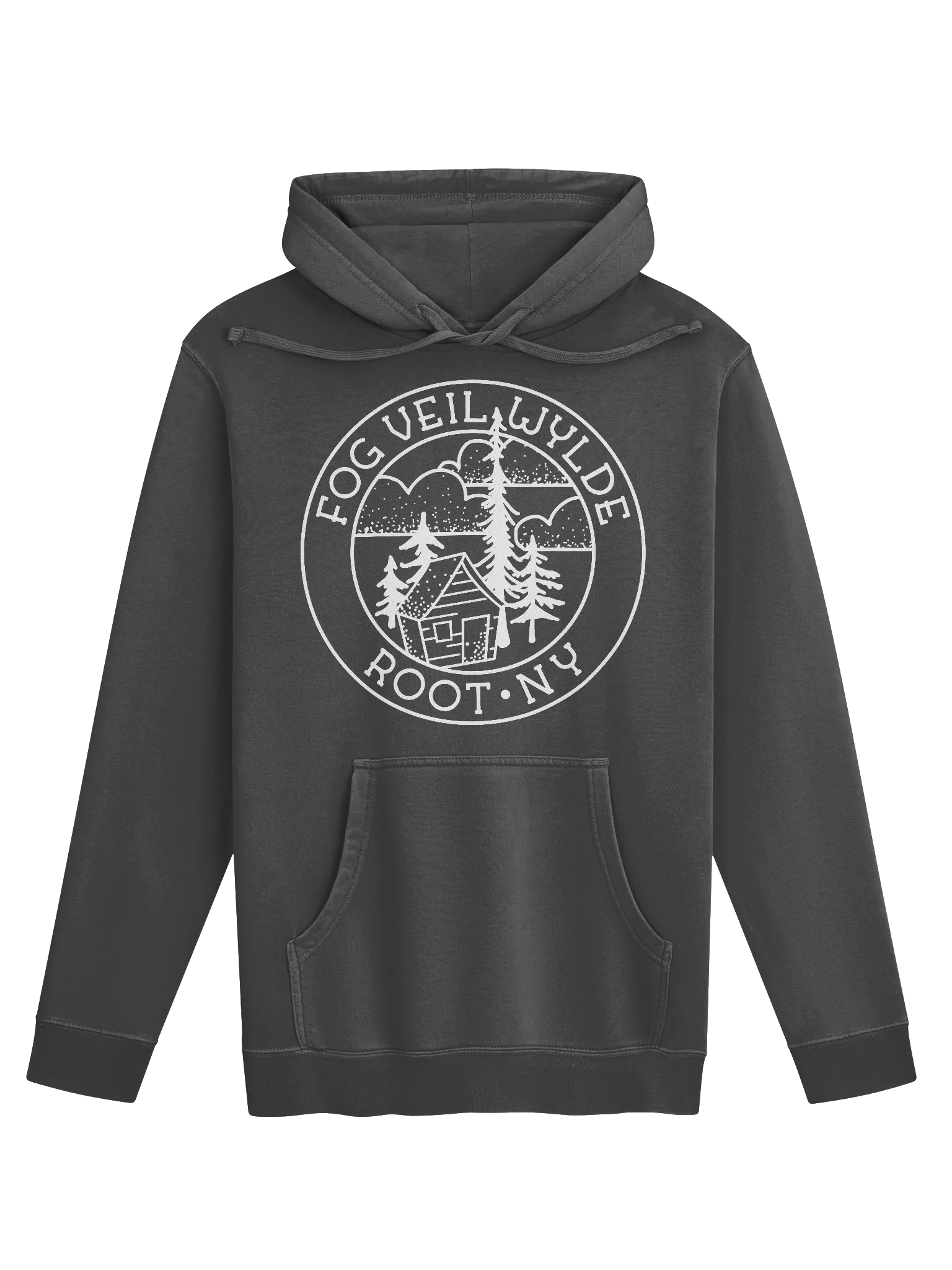 Classic Seal in White | Unisex Pigment-Dyed Hoodie product image (1)