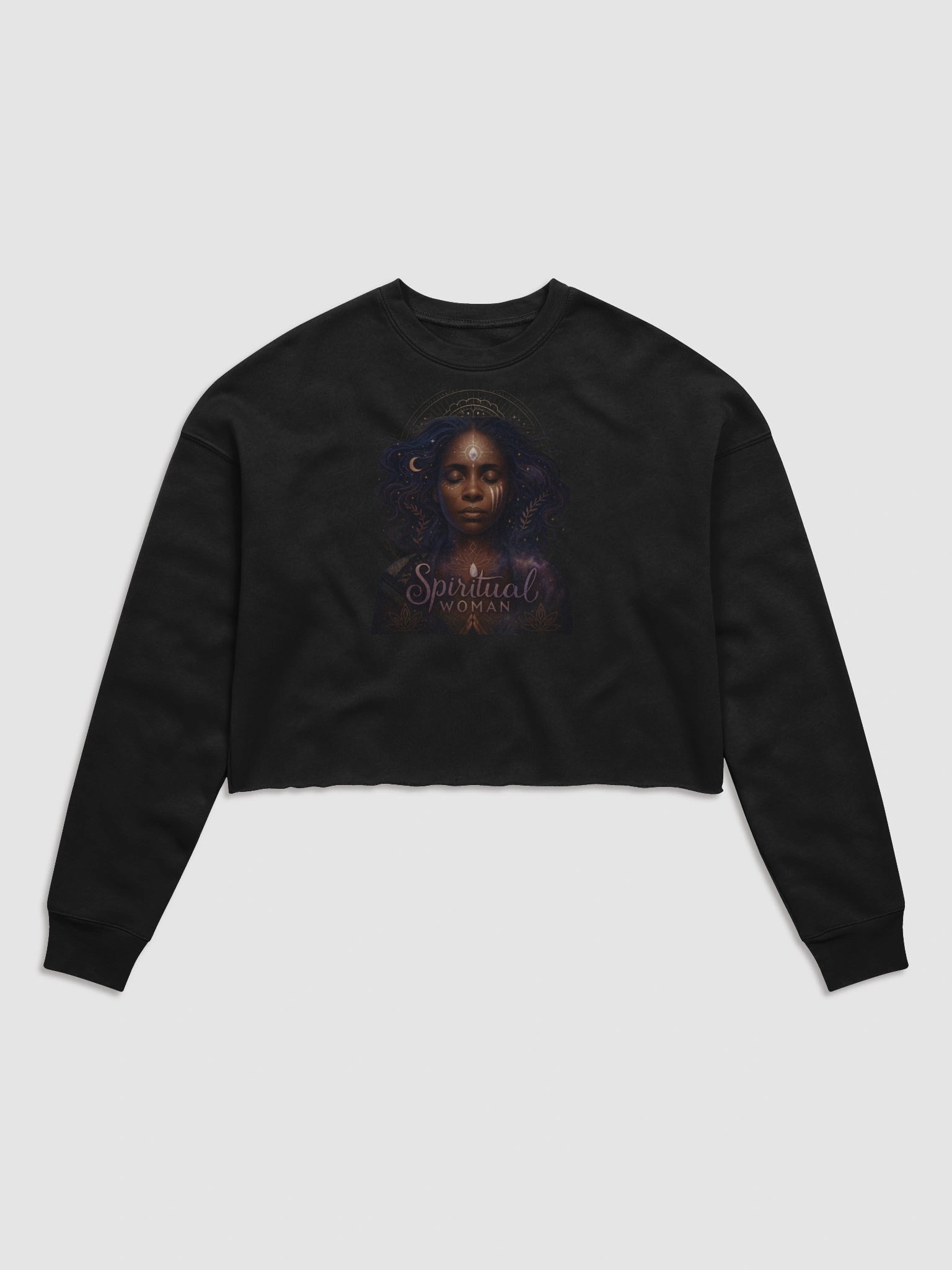 Spiritual Woman Fleece Crop Sweatshirt product image (1)