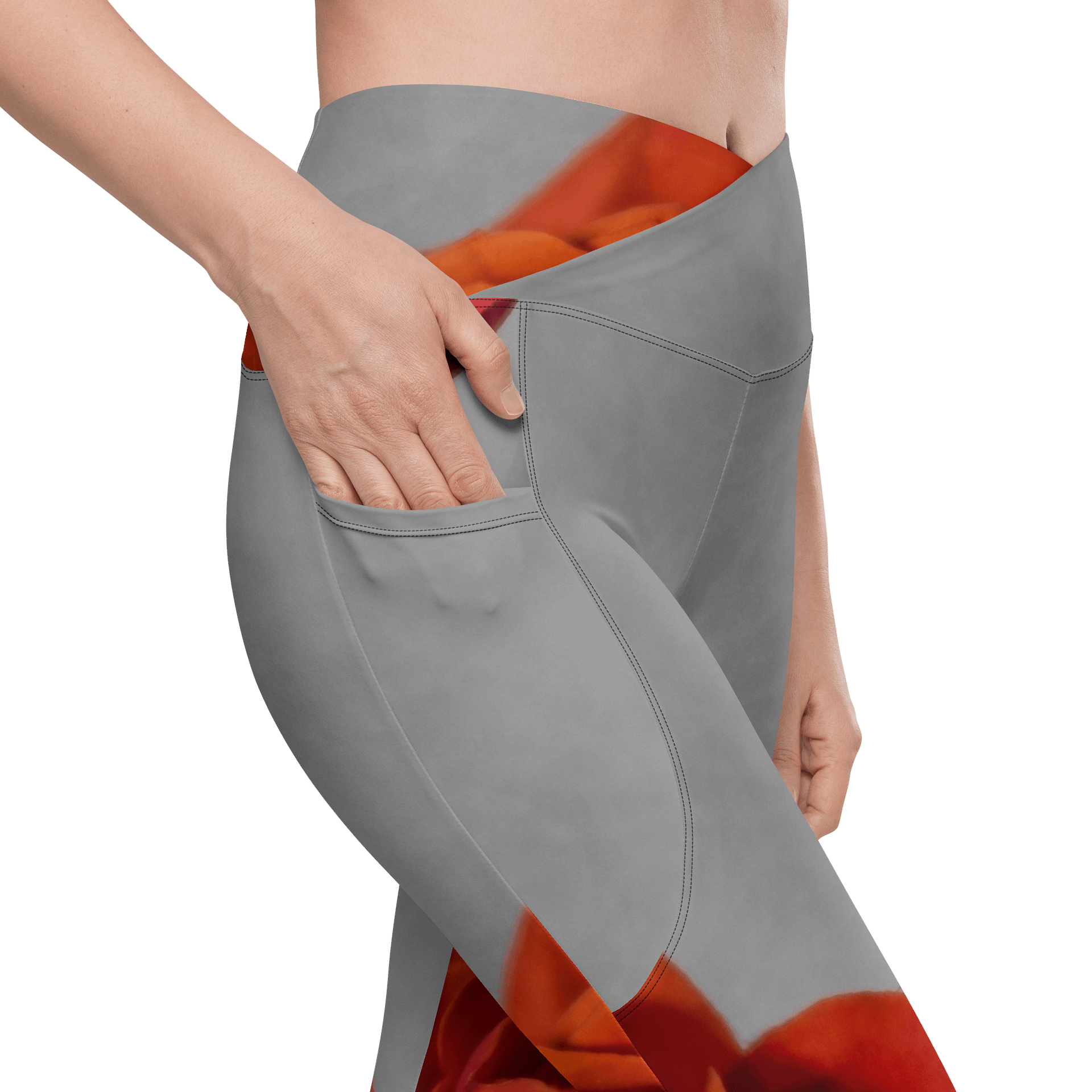 'Love Me' Crossover Leggings with Pockets product image (10)