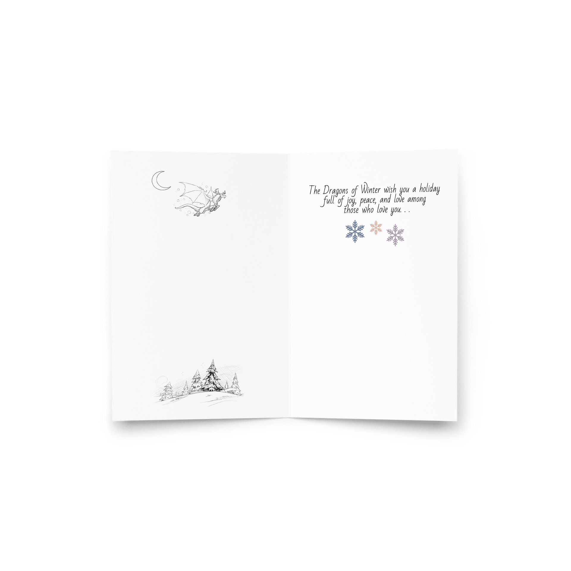 Caribou Dragon Holiday Card product image (4)