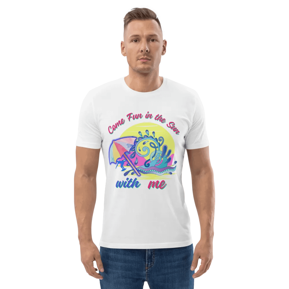 Supersoft  cotton T  shirt with holiday summer  vibes “ Come fun in the sun with me' Ideal holiday gift for men and ladies, dad, mom friendson or daughter product image (2)