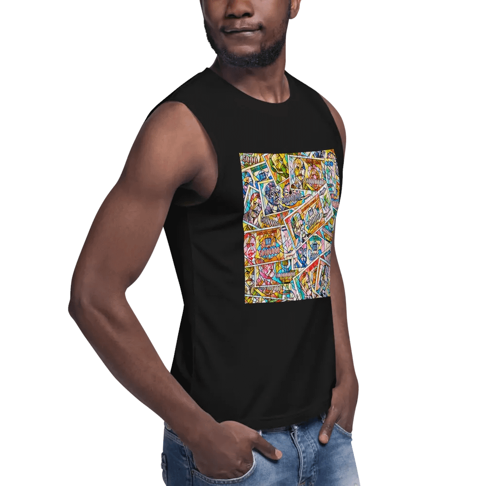 Jugoslovenski inflatorni dinar 1993 (Kolaž/mozaik) Bella+Canvas Muscle Tank product image (3)