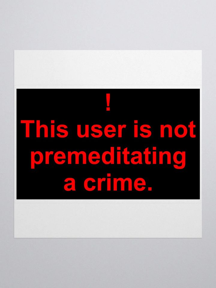 Premeditated Crime Alt Sticker product image (1)