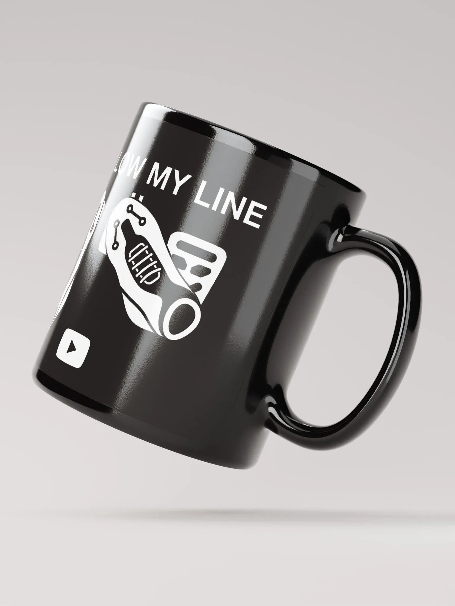 Follow My Line Logo Mug product image (3)