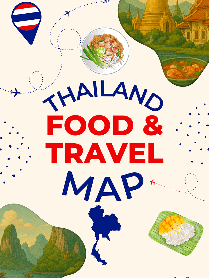 Thailand FOOD & TRAVEL MAP Combo product image (1)