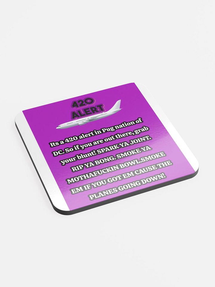 420 Alert Cork Coaster product image (2)