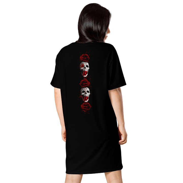 Blood Rose Macabre T-Shirt Dress product image (2)