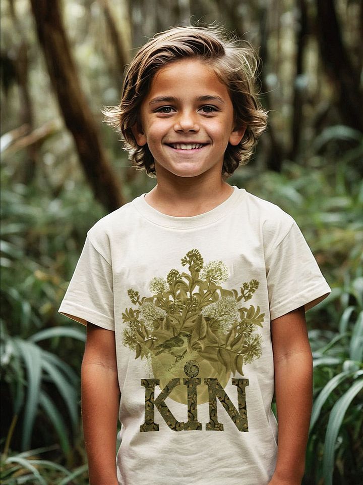 Kids Kinship Tee - International version - Green - Sparrow and Rata product image (1)