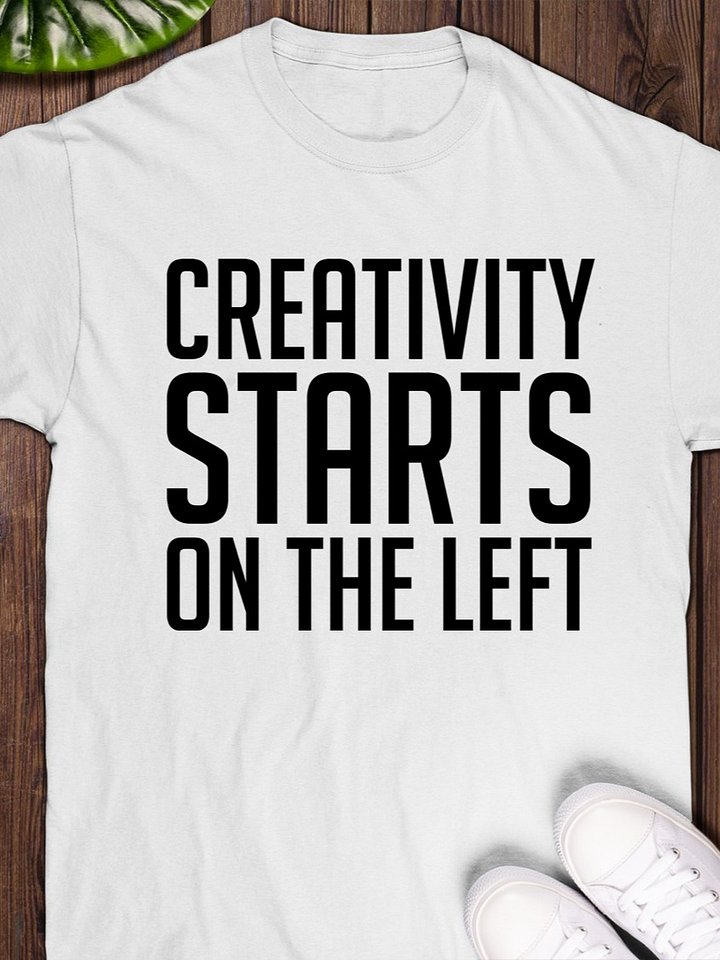 Creativity Starts on the Left Left-Handers Day 2025 T-Shirt product image (1)