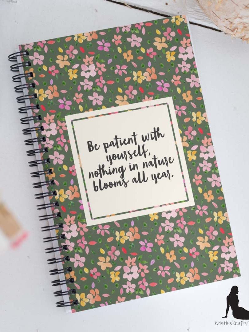 Be Patient with Yourself Inspirational Notebook product image (1)