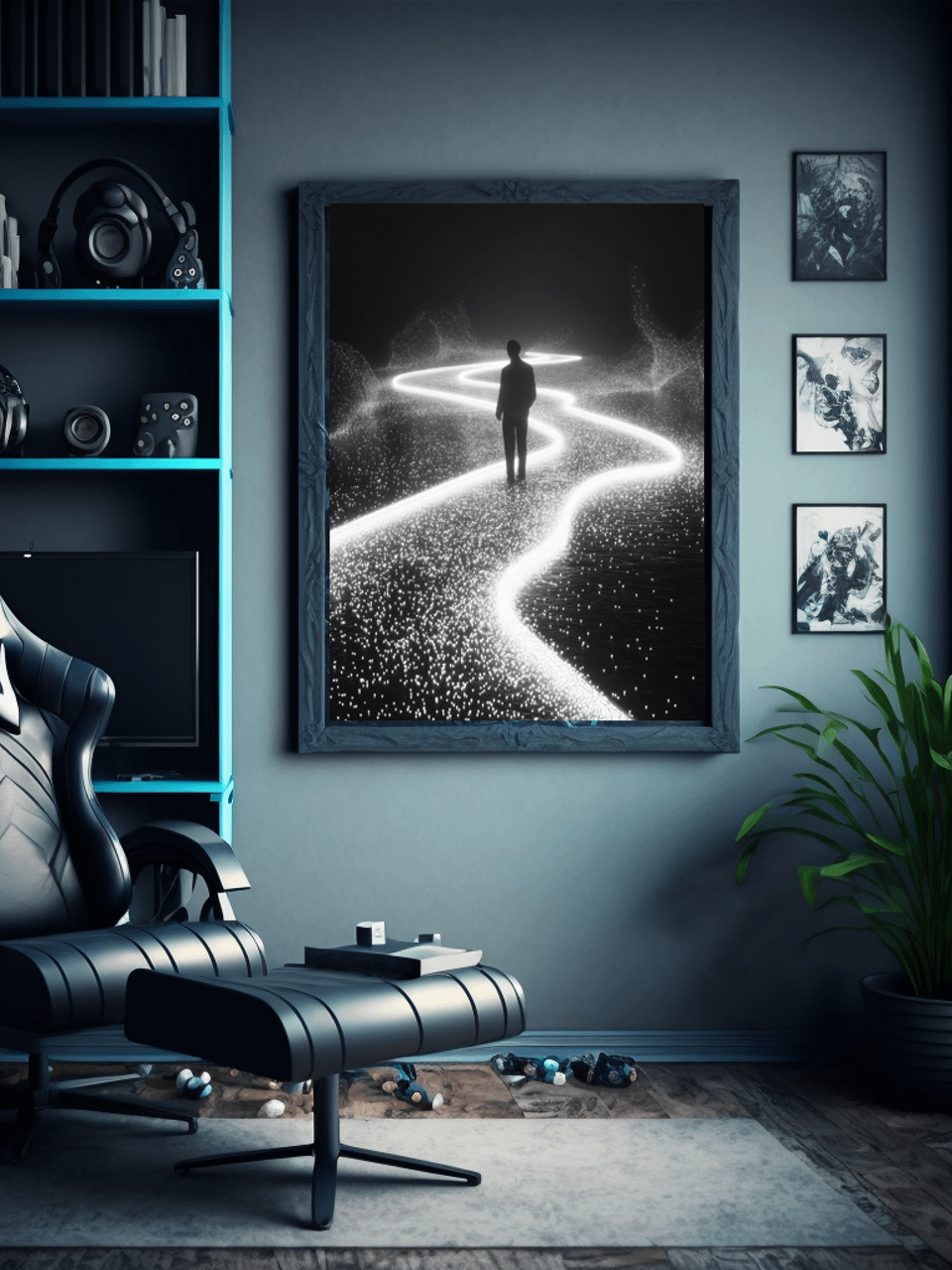 Luminous Journey Framed Matte Wall Art Canvas product image (2)