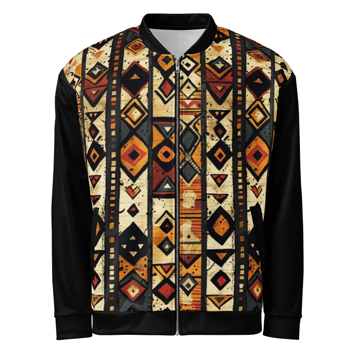 African Tribal Fusion All-Over Print Bomber Jacket product image (1)