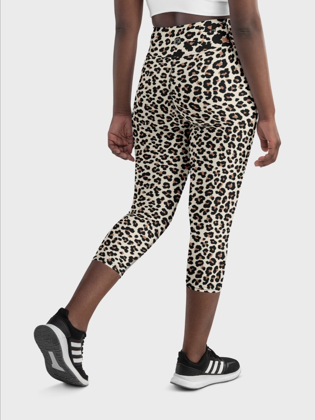 Capri Leggings "Abstract Animal Leopard Skin Fur Pattern" product image (3)
