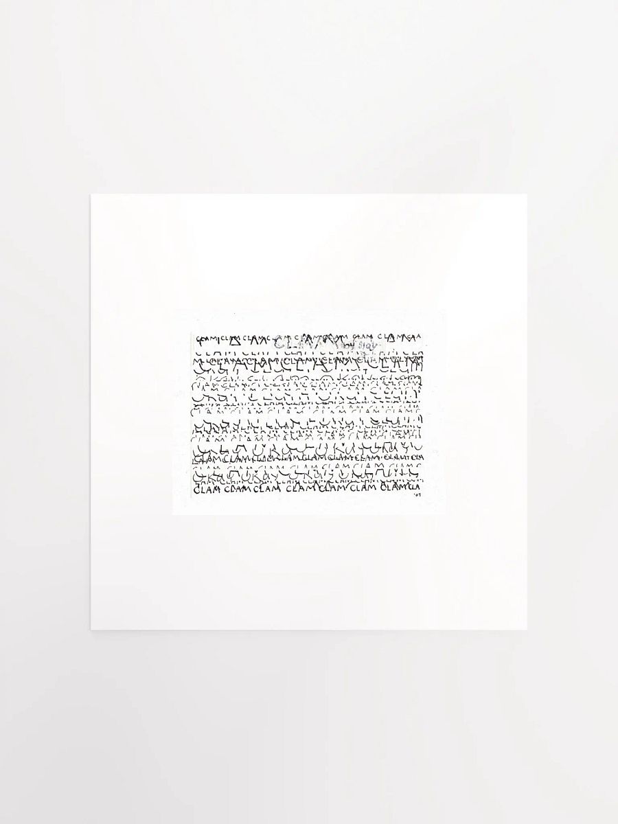 Clam panel card print product image (2)