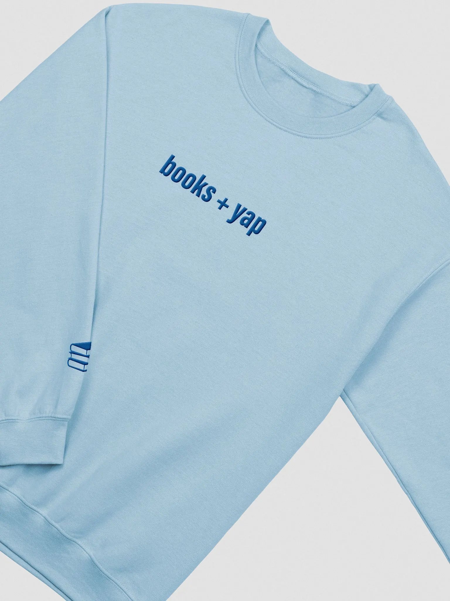 books + yap | embroidered crewneck product image (3)