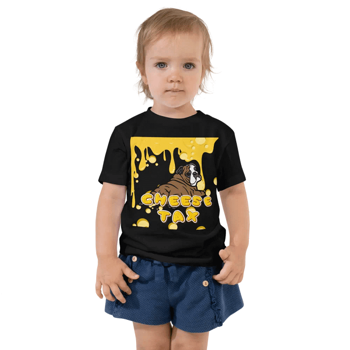 Whimsical Bulldog Cheese Tax Toddler T-Shirt product image (1)