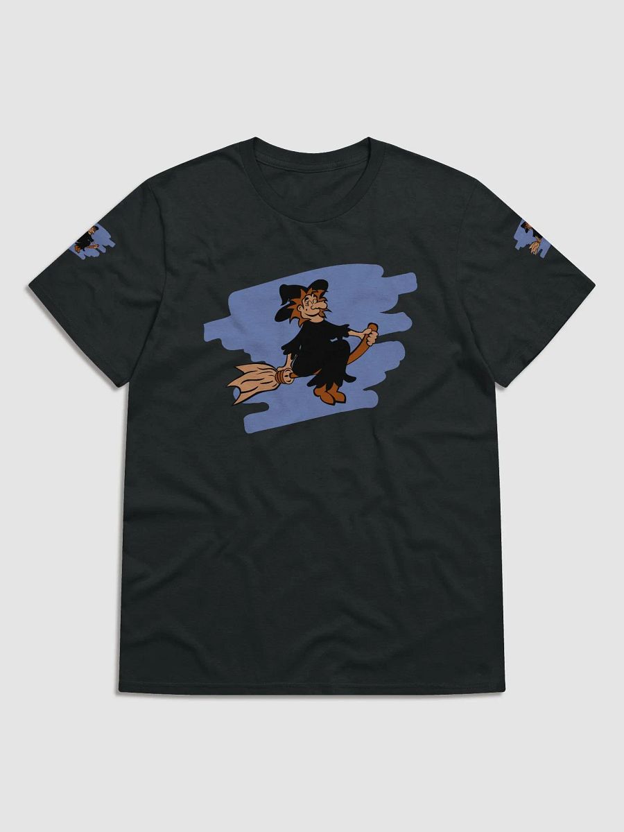 Witch Riding a Broom Halloween Tee product image (2)