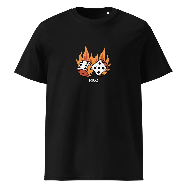 RNG Flaming Dice T-Shirt - 100% cotton product image (1)