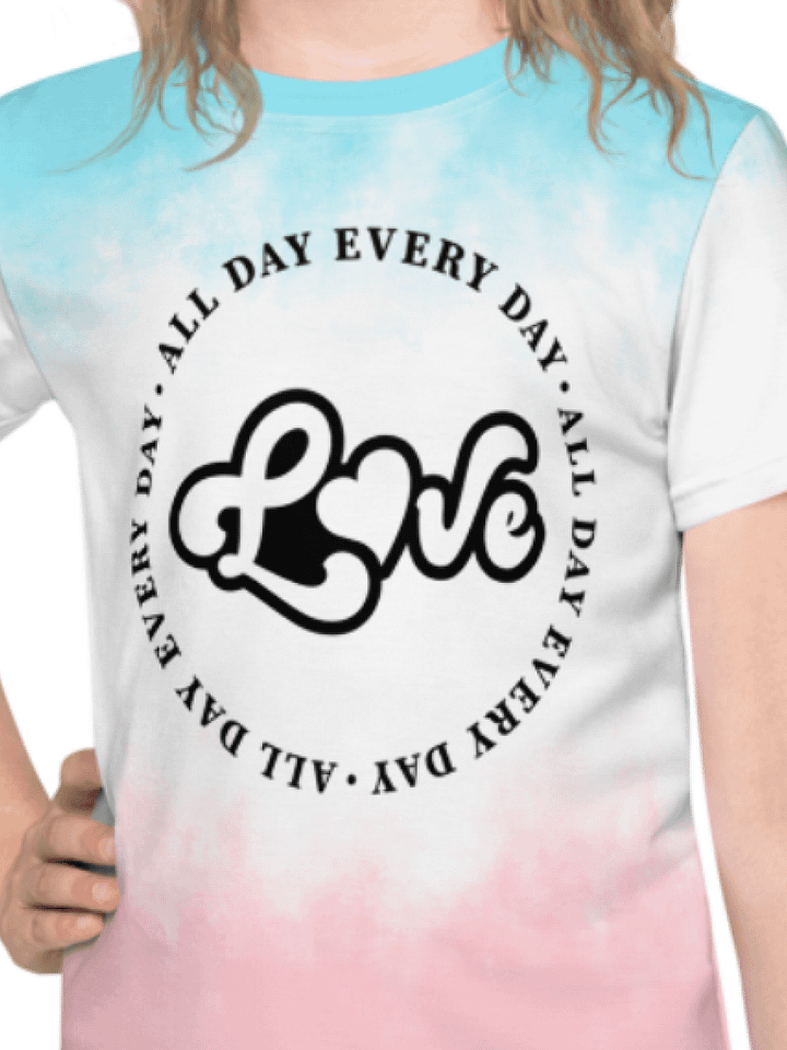 Love All Day Every Day Kids Crew Neck T-Shirt product image (1)