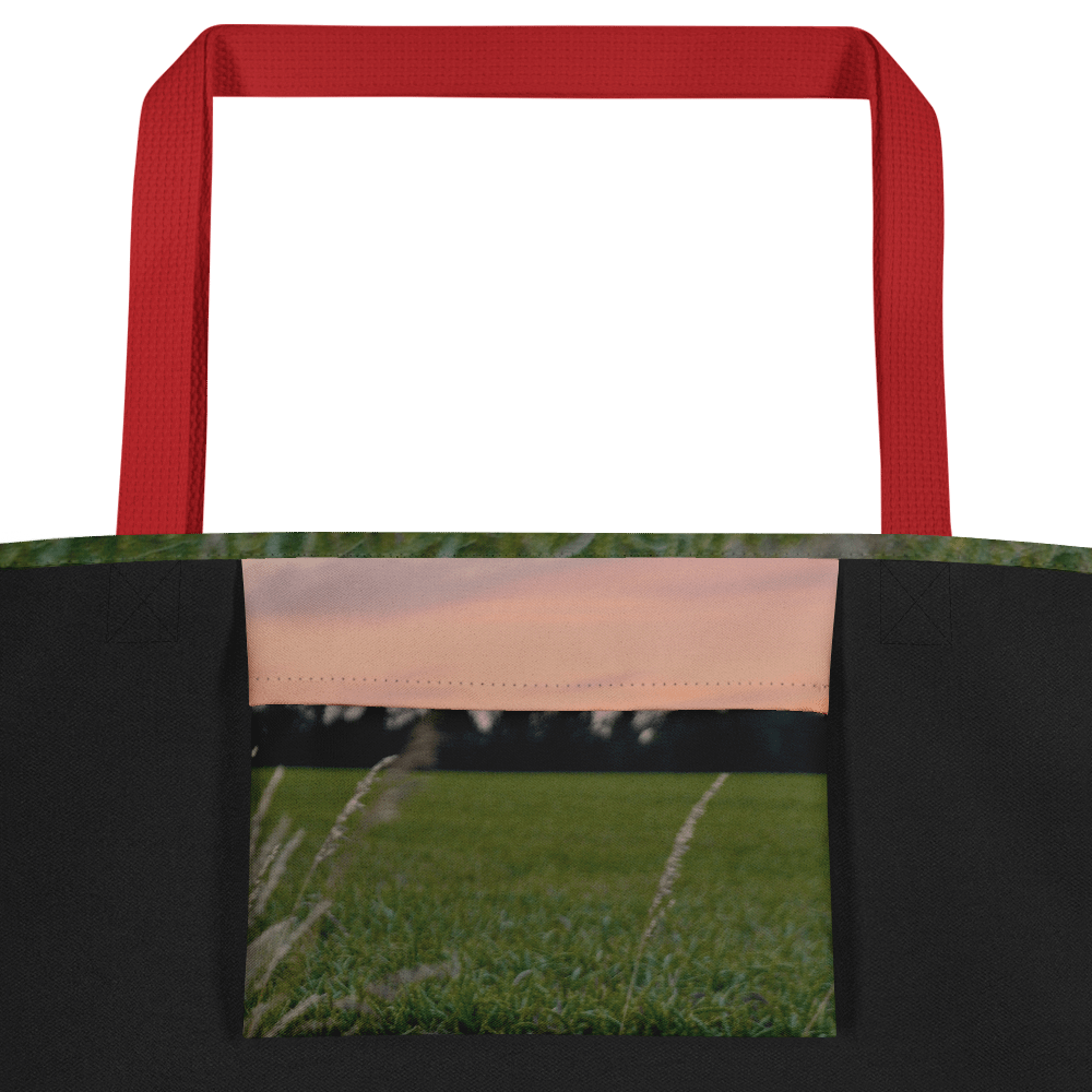 Große Tragetasche - Weizenfeld mit Kornblumen im Abendlicht product image (3)