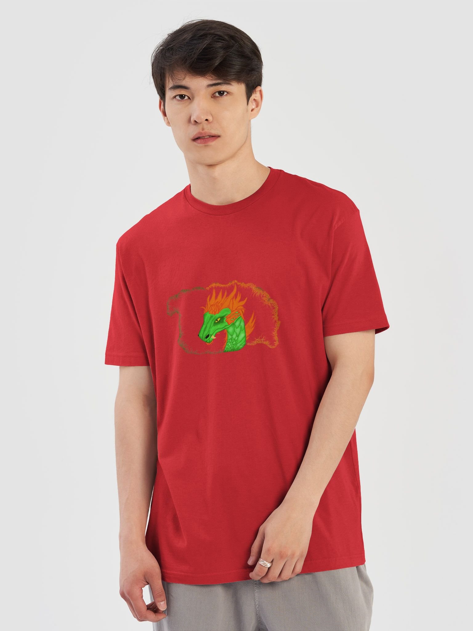 Vibrant Dragon Head Next Level T-Shirt product image (5)
