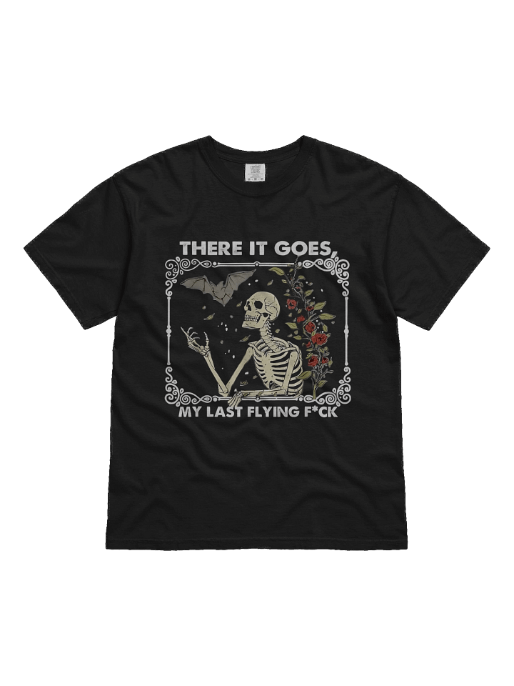 There it Goes My Last Flying F Funny Halloween Skeleton T-Shirt product image (1)