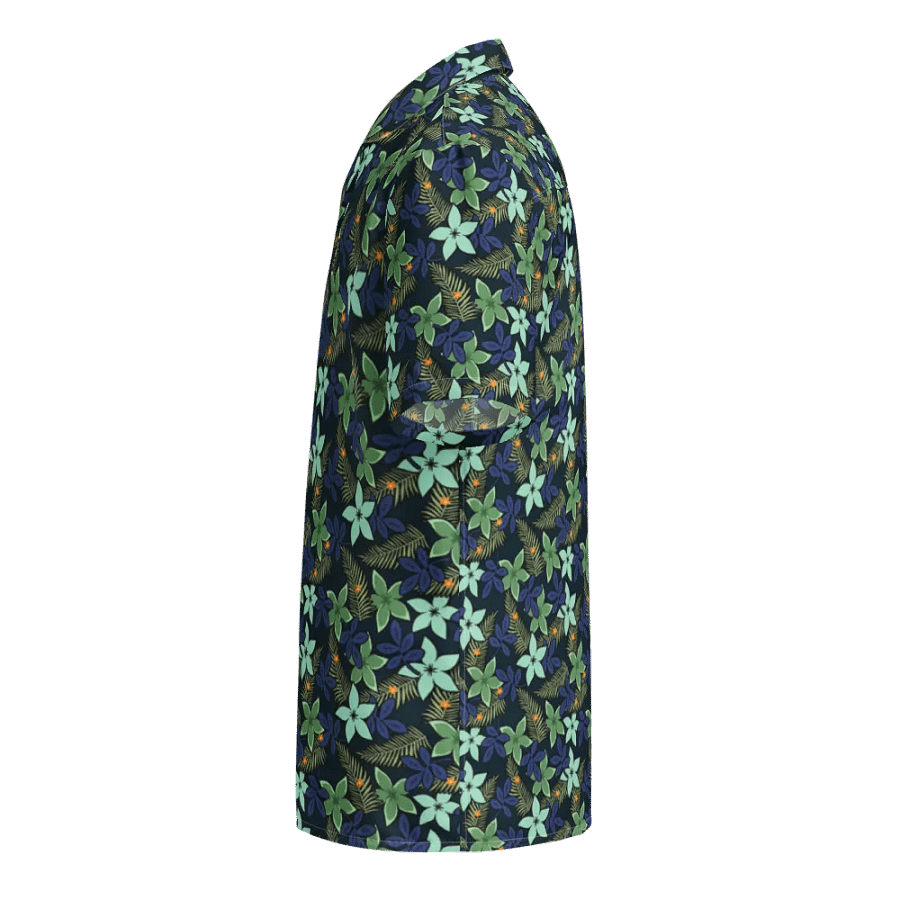 Midnight Tropical Floral Hawaiian Shirt product image (9)