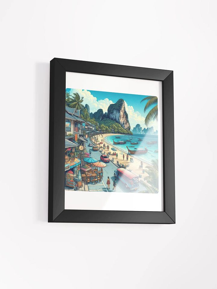 Coastal Paradise Framed Poster | AI Work Krabi city product image (20)