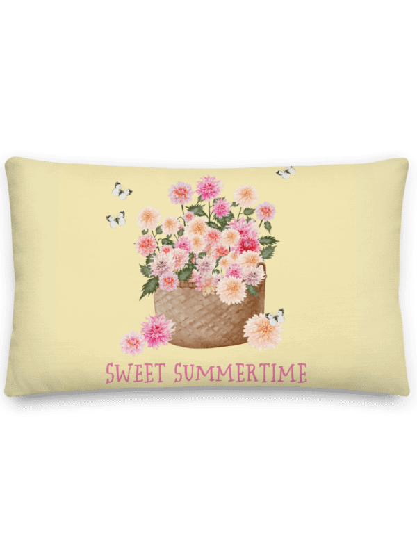 DAHLIA SWEET SUMMERTIME PILLOW YELLOW product image (2)