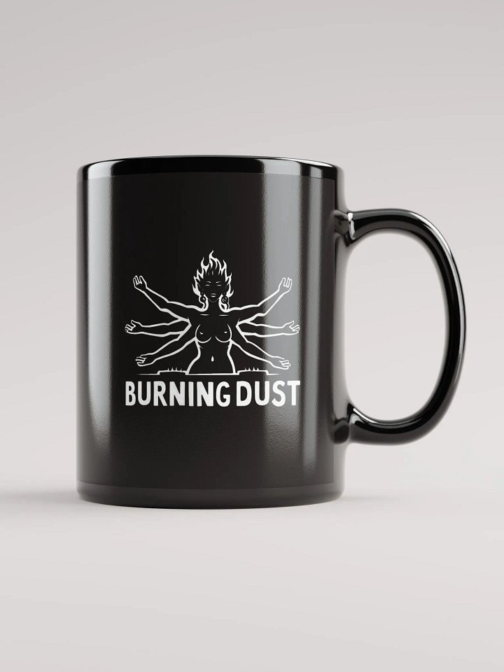 Burning Dust Glossy Mug Black product image (1)