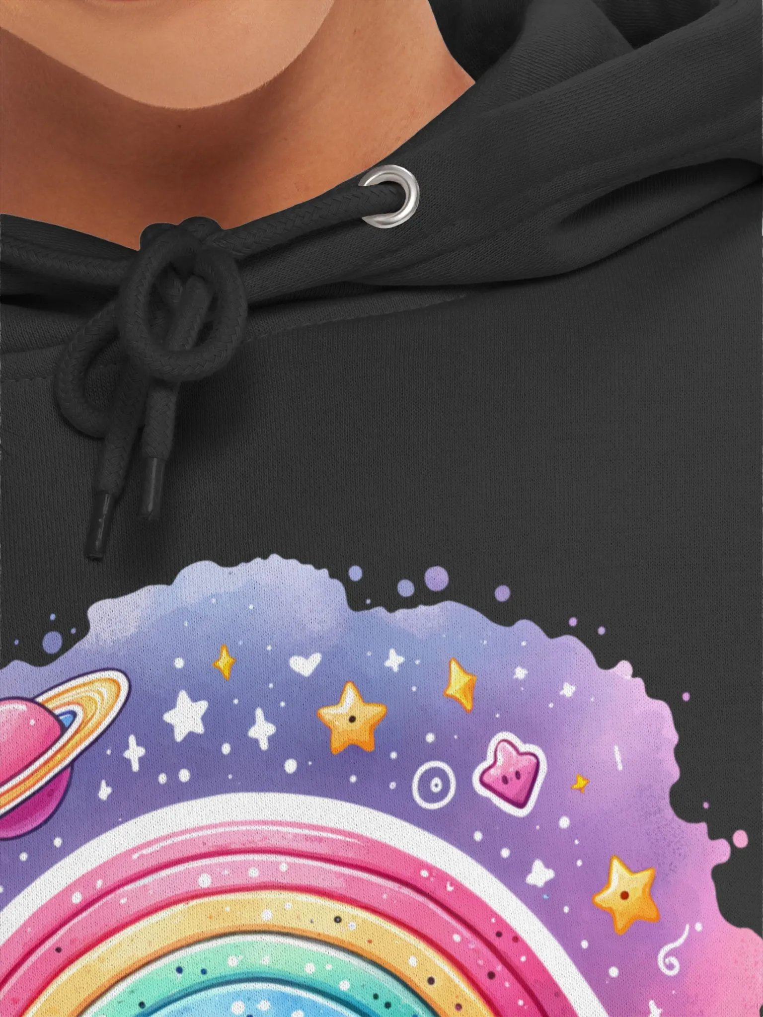 Celestial Smile Rainbow Hoodie product image (49)
