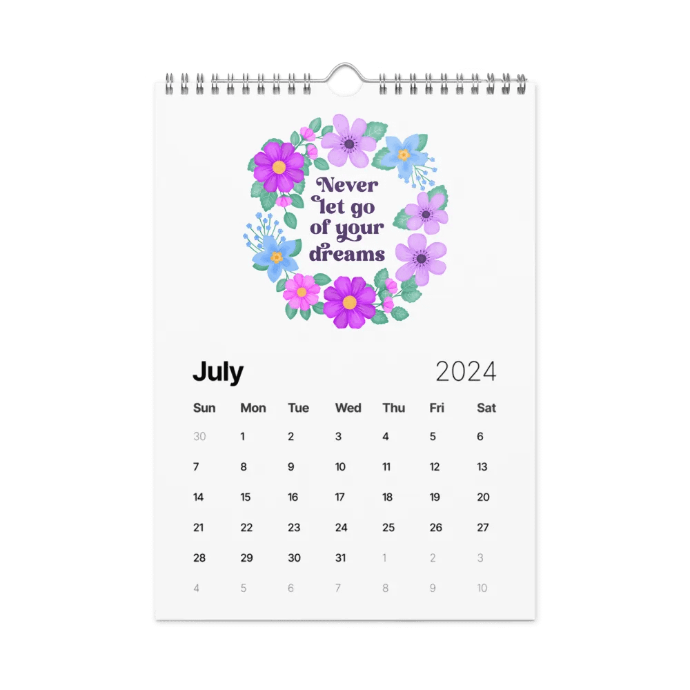 Vibrant Floral Motivational Quotes Calendar product image (11)